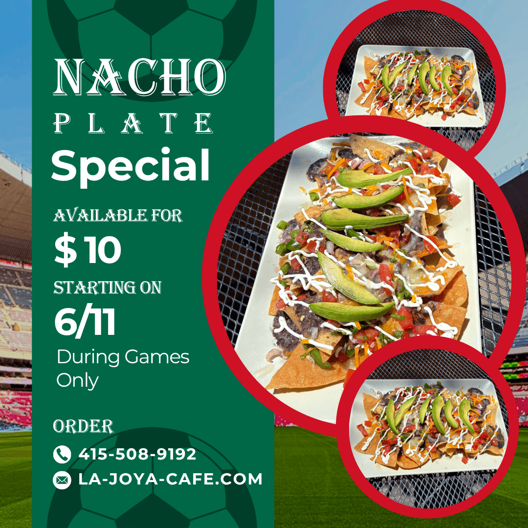 La Joya Instagram post announcing $10 World Cup nacho plates