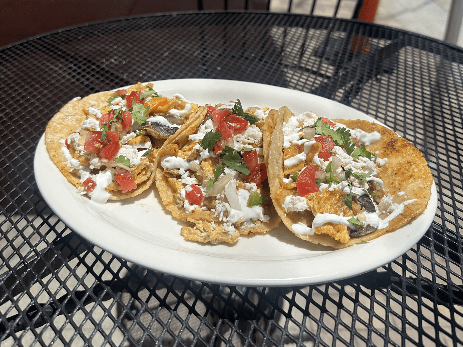 Tasty Migas breakfast tacos